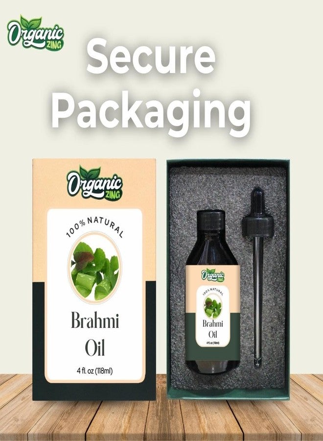 ORGANIC ZING زيت براهمي العضوي النقي والطبيعي للعناية بالبشرة والوجه والشعر، والعلاج العطري، والاستخدام في أجهزة التبخير، وبلسم الشعر - 118 مل - Image 5