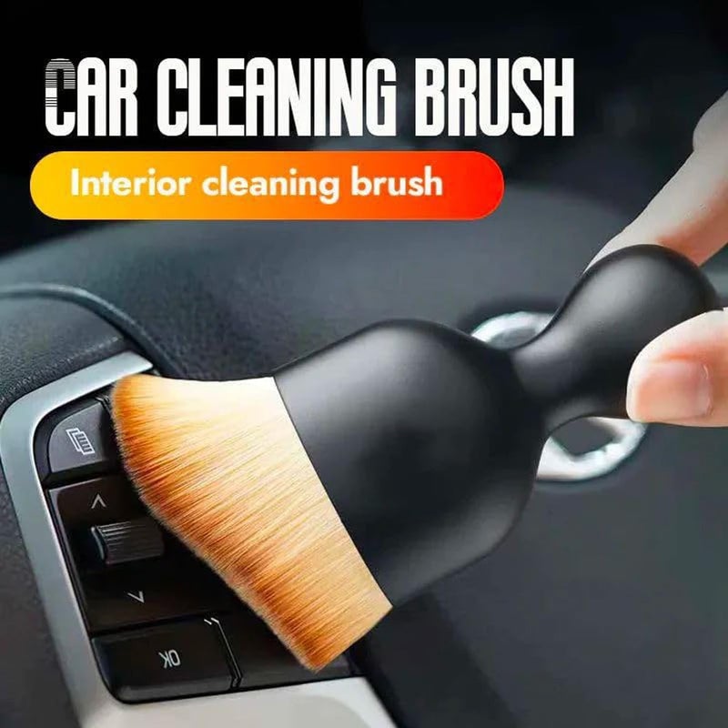 QUAAM 3PCS Car Interior Cleaning Tool, Car Cleaning Brush Interior Dust Collectors,Car Interior Cleaning Tool Brush, Dust Brush - Image 2