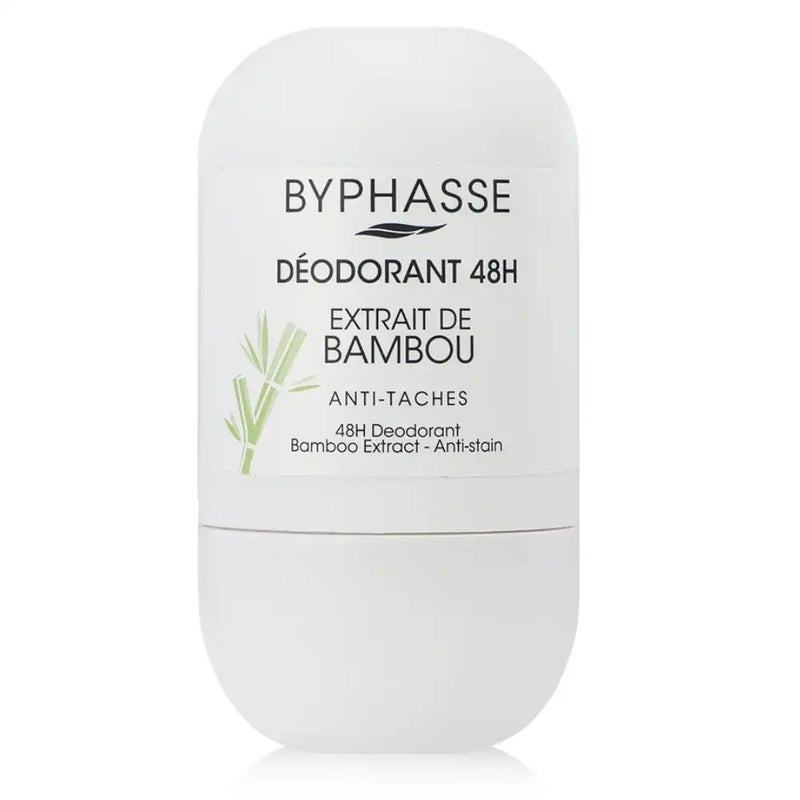 Byphasse Deodorant with Bambou Extracts Anti Taches Roll on- 50ml - Image 1