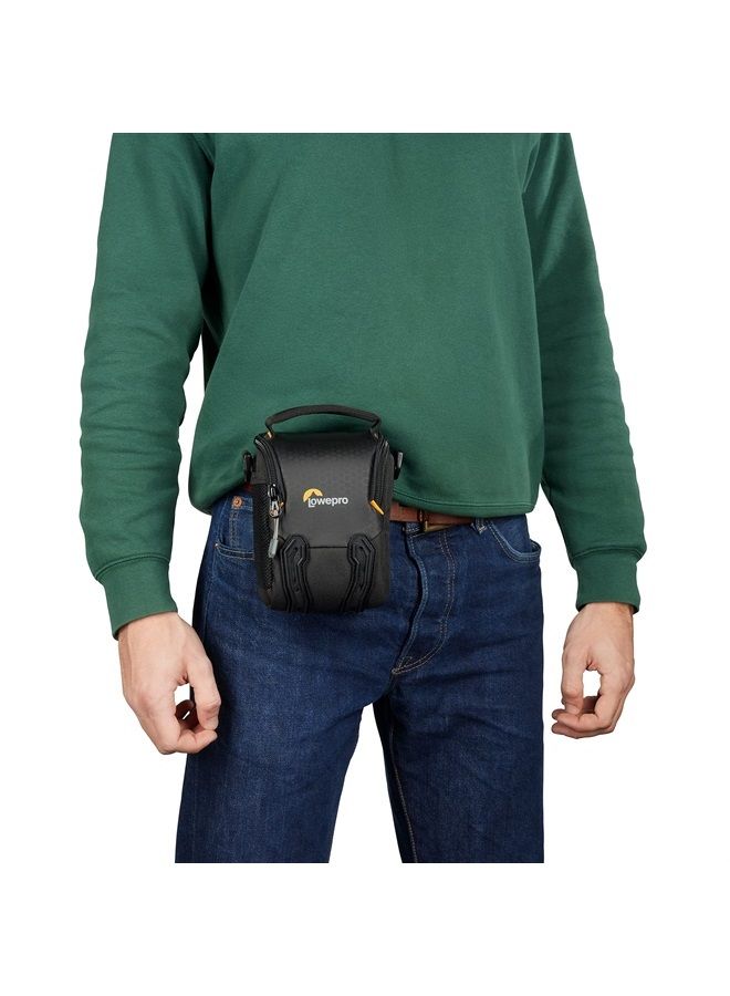 Lowepro حقيبة كاميرا Adventura SH 115 III مع حزام كتف قابل للتعديل/الإزالة، حقيبة ظهر للكاميرا، متوافقة مع كاميرات سوني ألفا 6000، سوداء - Image 4
