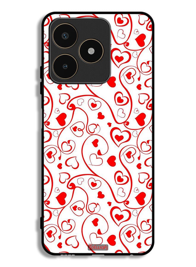 Tolwak Realme C53 Protective Case Cover Hearts Pattern - Image 1