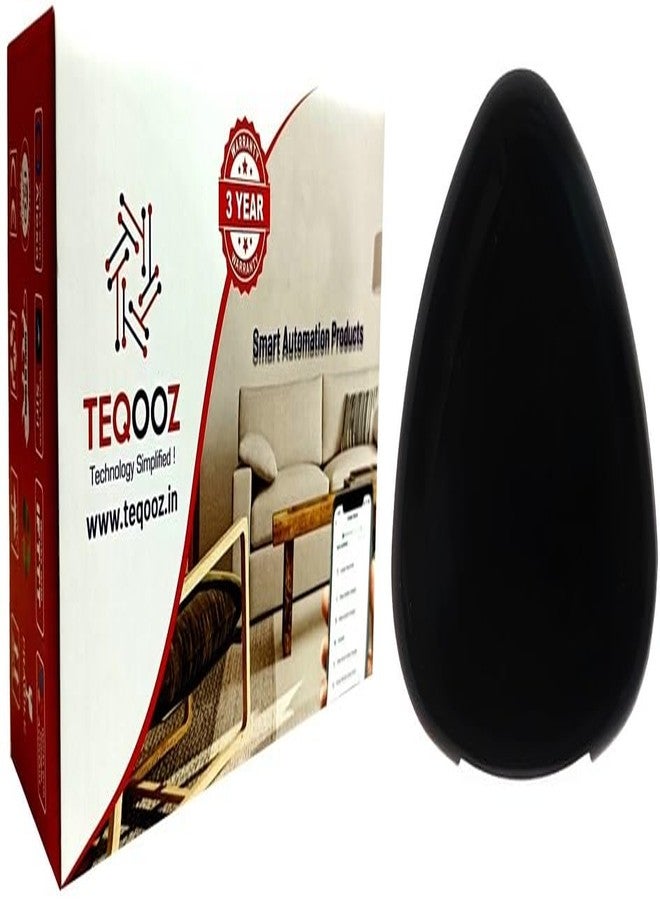 جهاز تحكم ذكي بالأشعة تحت الحمراء من TEQOOZ® (جهاز تحكم عن بعد عالمي يعمل بتقنية الواي فاي) لأجهزة التكييف والتلفزيون وغيرها | ضمان لمدة 3 سنوات | مزود بكابل من النوع C | متوافق مع تطبيق SmartLife، ومساعدي Alexa وGoogle وSiri - Image 1