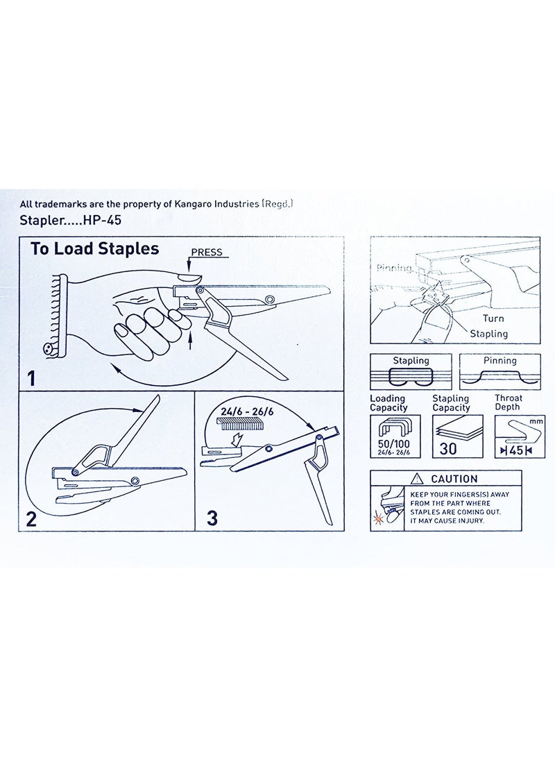 كانجارو دباسة كانجاروز - HP-45، مع صندوق يحتوي على 1000 دبوس، توفر استخدام سهل ومتانة عالية - Image 4