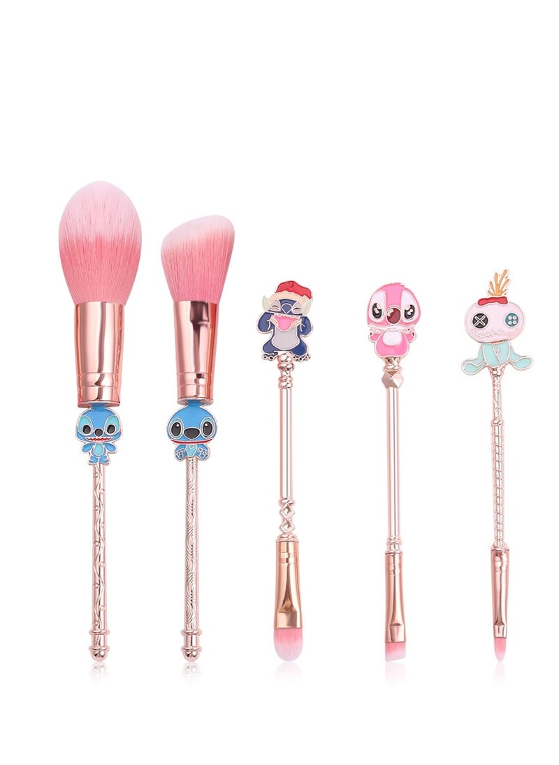 Wechip - WeChip 5PCS Baby Brushes Creative Theme Fairy Makeup Brushes Set for Women - Image 1
