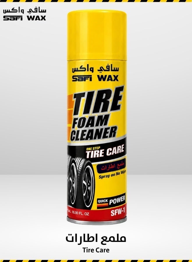 Safi WAX Tire Foam Cleaner 500 ML - Image 1