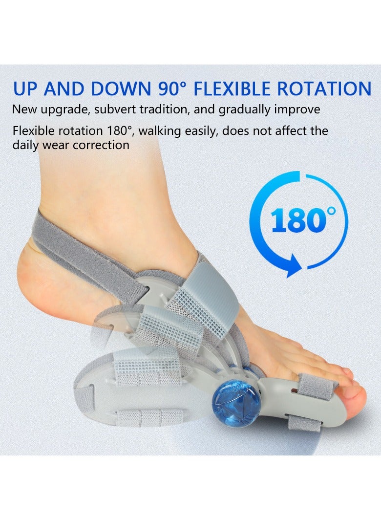 general Men's and Women's Big Toe Corrector, Adjustable Bunion Splint for Bunion Correction, Orthotic Toe Corrector with Non-Slip Heel Strap and Silicone Pad - Image 2