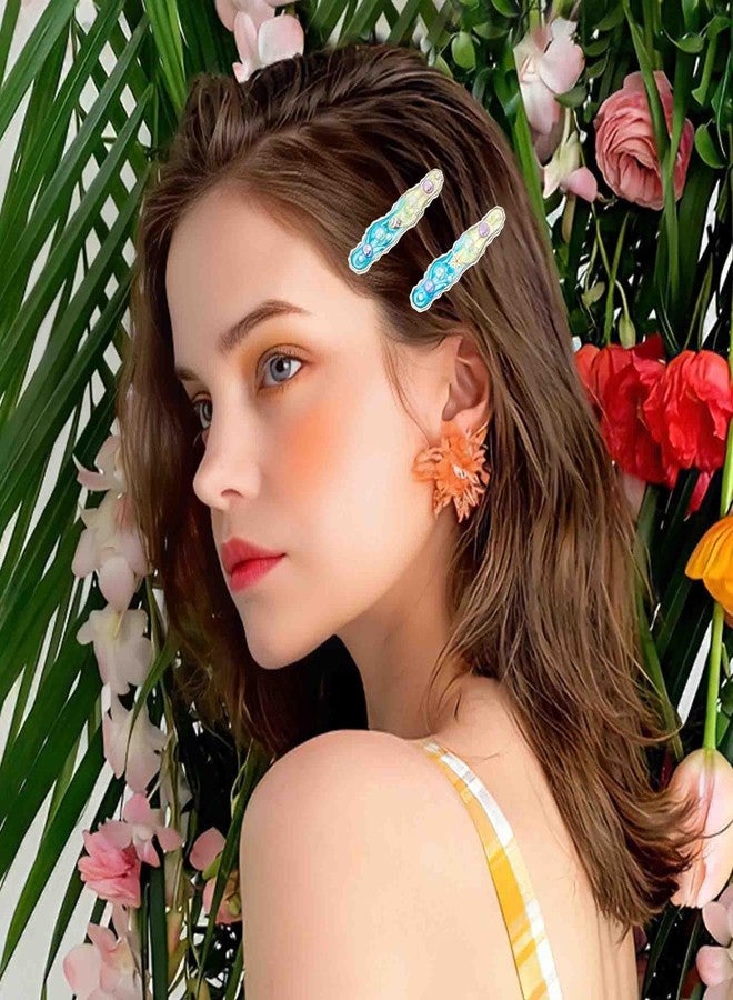 Outyua Starfish Hair Clip Conch Pearl Barrette Summer Ocean Seashell Hair Accessories for Women - Image 3