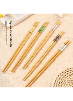 High-grade Bamboo Chopsticks Household 2025 Mildew-proof Non-slip High Temperature Resistant One Family Chopsticks Wooden Chopsticks-Color:It’s Time To Change The Chopsticks + Selected Deep Mountain Nanmu + The Chopsticks Will Never Get Moldy Again-Specifications:High-grade Bamboo: No Peculiar Smell  High Temperature Resistance + No Deformation
