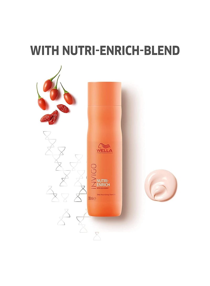Wella Professionals Invigo Nutri-Enrich Shampoo - 250ml - Image 3