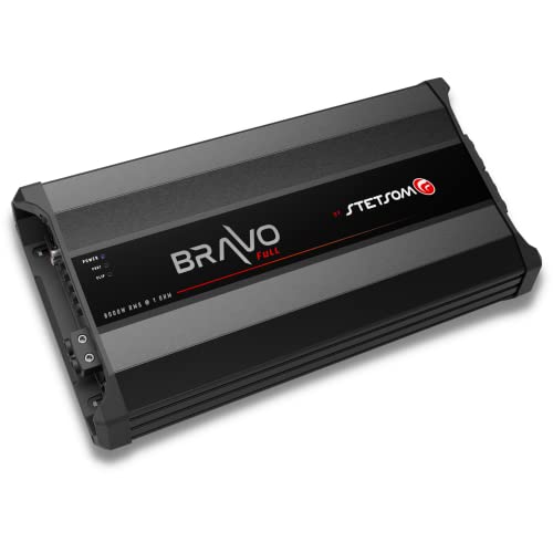 Stetsom Bravo Full 8000 1 Ohm Mono Car Amplifier, 8000.1 8K Watts RMS, 1Ω Stable Car Audio, HD Sound Quality, Crossover & Bass Boost, Car Stereo Speaker Subwoofer MD, Smart Coolers - Image 2