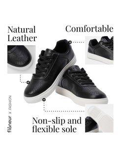flâneur Flaneur Womens Sneakers - Shoes for Women, Comfortable Women's shoes Walking Shoes for Women, 100% Natural Leather, Outdoor Footwear for Women, Flat Sole Casual Ladies Shoes  - Image 3