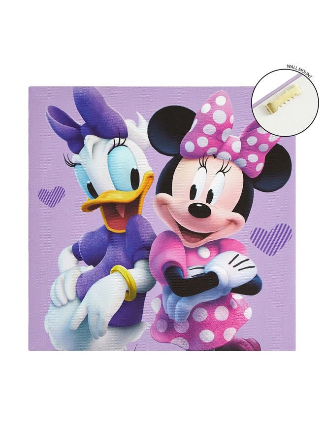 Idea Nuova Disney Minnie Mouse Canvas 4 Pack LED Wall Art Set,Childrens Wall Hanging Décor,Each Piece 11"x11" - Image 5
