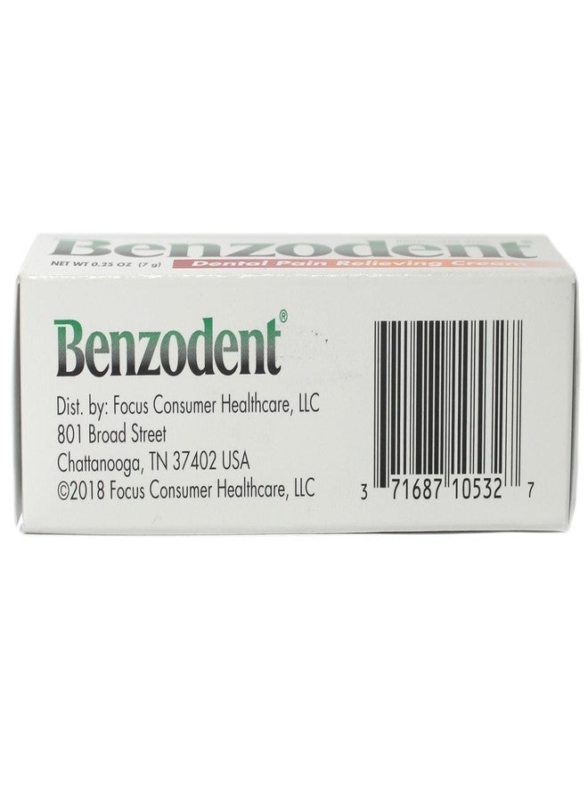 Benzodent كريم بنزودنت لتخفيف آلام الأسنان للأطقم والتقويمات، أنبوب 0.25 أونصة (عبوة من 3) - Image 4