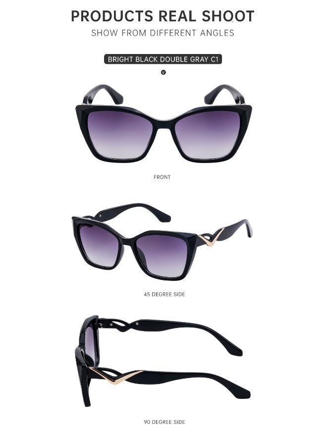xozgdovg Women's Oversized Sunglasses  - Image 4