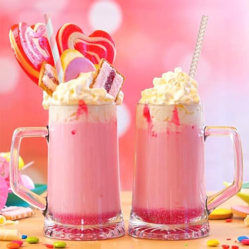 ALINK Biodegradable Paper Straws, 100 Pink and Gold Straws for Party Supplies, Birthday, Wedding, Bridal/Baby Shower, Christmas Decorations and Holiday Celebrations - Image 3