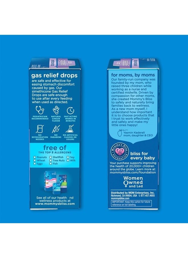 Mommy's Bliss - Gripe Water & Baby Gas Relief Drops Combo Pack, Relieves Gas, Colic, Hiccups & Fussiness, Gentle for Babies, Total 3 oz - Image 1