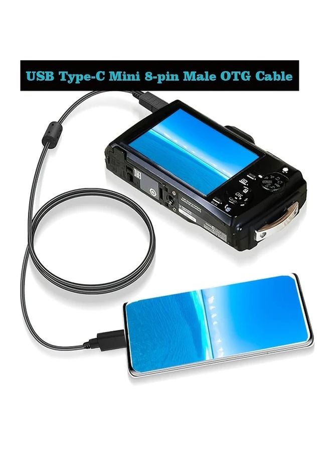 كابل OTG من 8P إلى Type C مقاس 59.06 بوصة لنقل البيانات للهواتف الذكية وكاميرات DSLR - Image 5