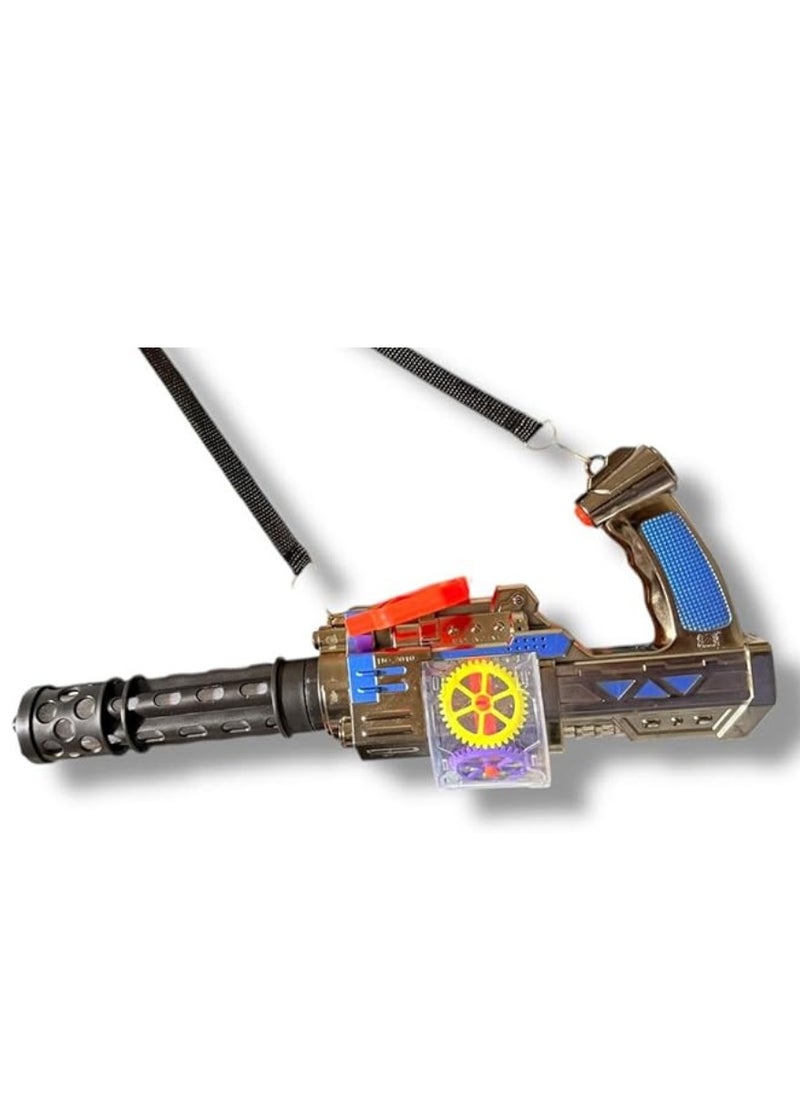 null - The most popular machine gun toy for children, it features dazzling light, amazing electronic sound, and unique movement - Image 1