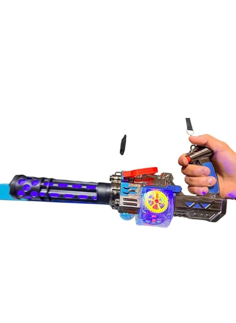 null - The most popular machine gun toy for children, it features dazzling light, amazing electronic sound, and unique movement - Image 1