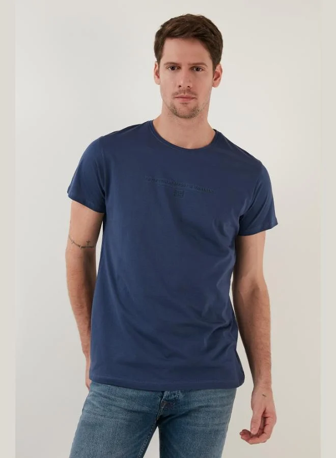 Buratti  Buratti Cotton Slim Fit Crew Neck T-Shirt Men's T-SHIRT 541TACTICAL for Men | Best Price UAE