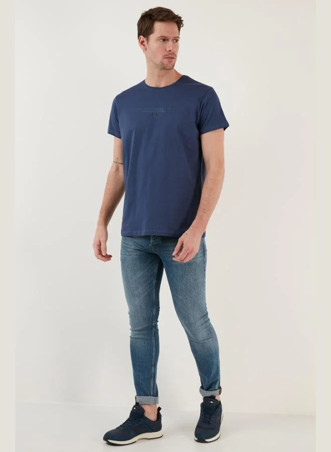 Buratti  Buratti Cotton Slim Fit Crew Neck T-Shirt Men's T-SHIRT 541TACTICAL for Men | Best Price UAE