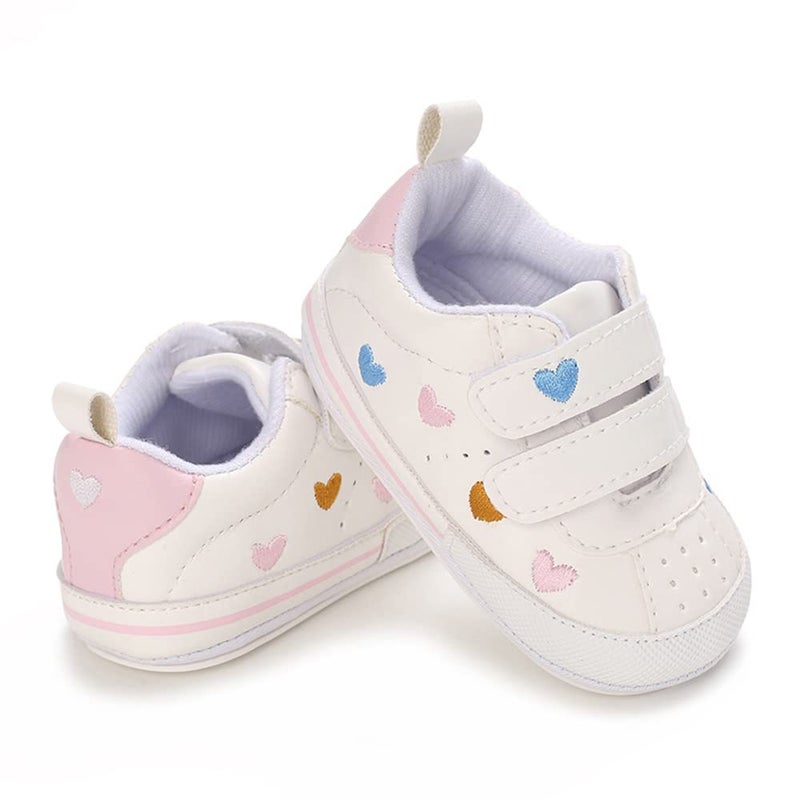 Clowora Baby Boys Girls Shoes Non-Slip Rubber Sole Sneakers Infant First Walking Toddler Crib Shoes Newborn Loafers Flats. (11/Multi-Color,0-6 Months) - Image 3