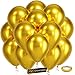 Bezente Pro Duralatex Metallic Gold Balloons 100 Pack 12 inch ExtraThick Gold Balloons for LongLasting Professional Party Decorations Large New Year Birthday Wedding Anniversary graduation - Image 2