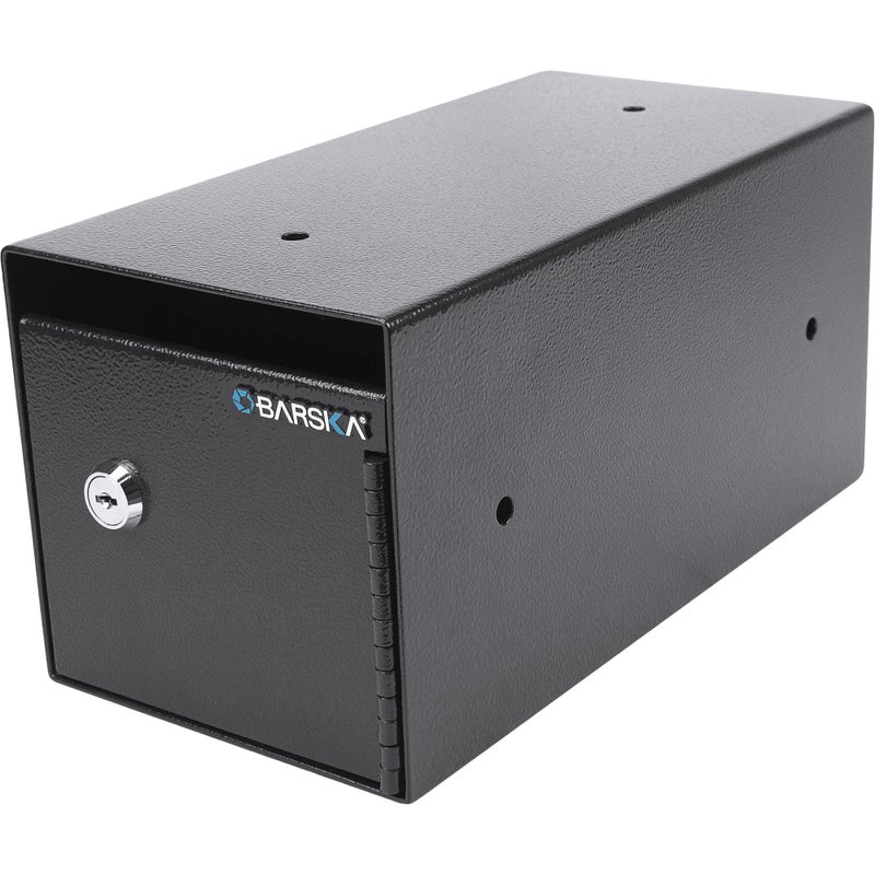 Barska AX13676 Single Key Depository Drop Safe Lock Box for Cash Receipts and KeysBlack