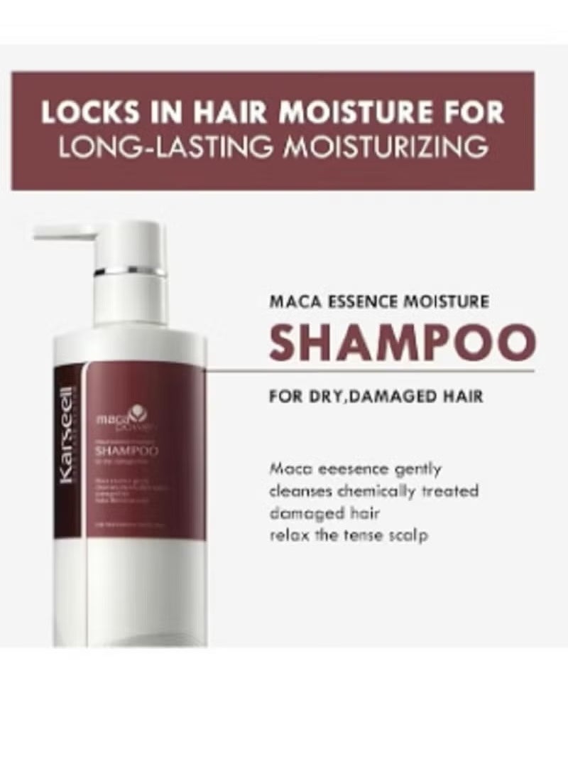 Karseell Argan Oil Shampoo Herbal Extract Moisturizing Deep Repair Smooth Shampoo for Dry and Damaged Hair 800 ML  - Image 3