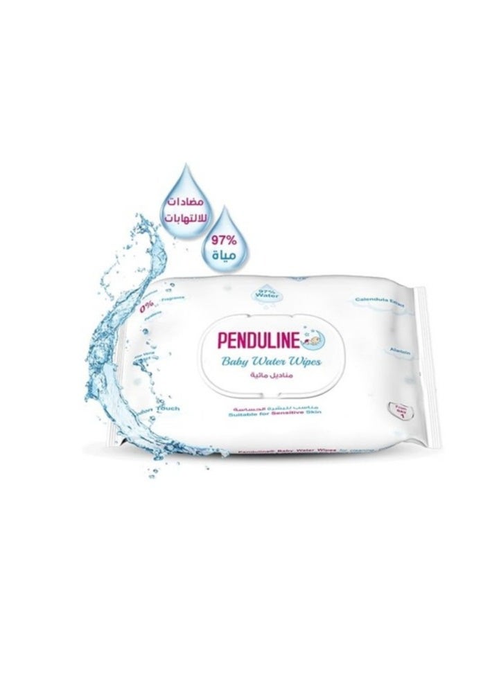 PENDULINE Baby Wet Wipes for Newborns, Suitable for Sensitive Skin, Alcohol-Free, Fragrance-Free, and Paraben-Free – Pack of 70 Wipes - Image 2