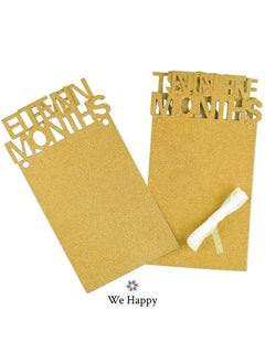 We Happy New Born to Twelve Months Birthday Photo Frame Banner for kids 1st Birthday Decorations Party Props Picture Cards  - Image 2
