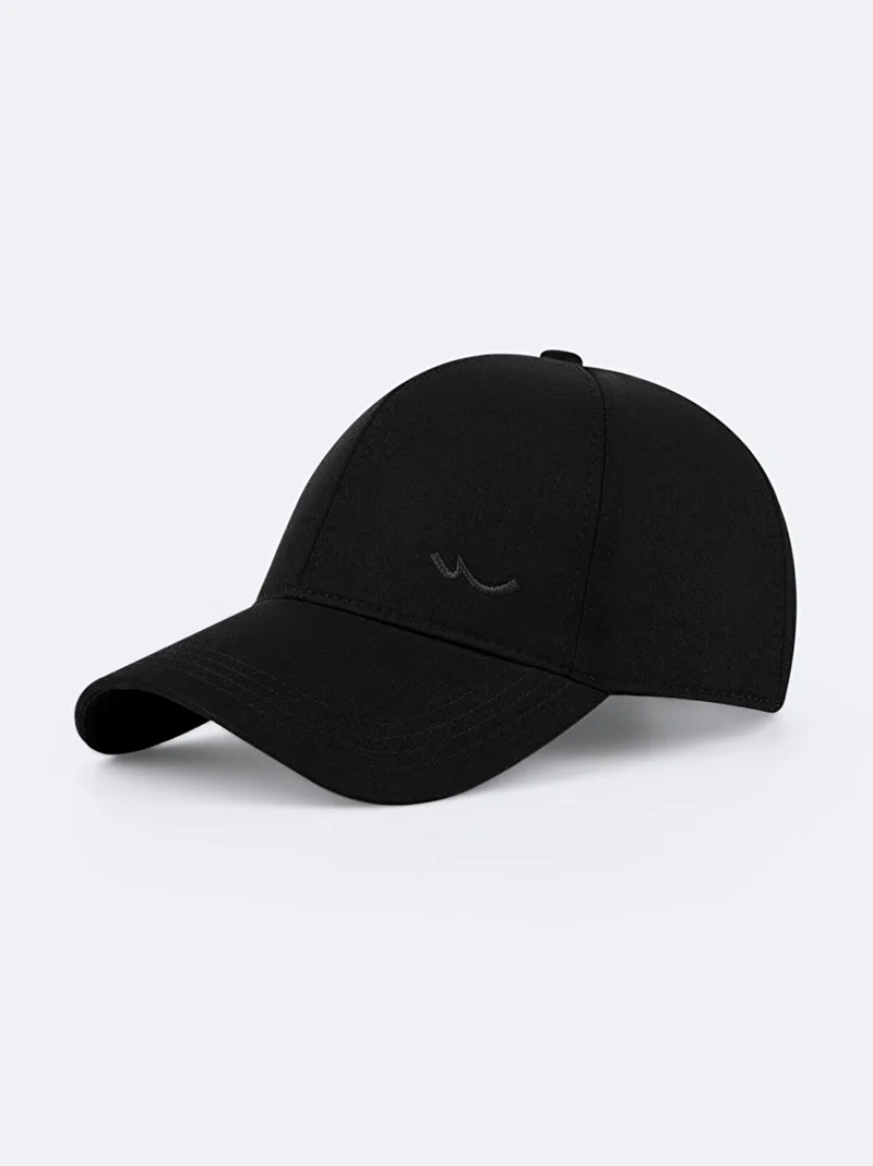 Men's Black Hat with Logo