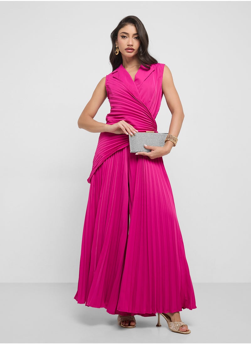 ELLA - Jumpsuit With Pleated Pants - Image 1