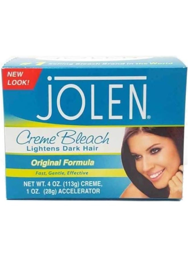 Jolen 4 Ounce Creme Bleach Regular Lightens Excess Dark Hair (118ml) - Image 1