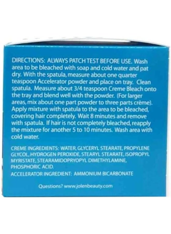 Jolen 4 Ounce Creme Bleach Regular Lightens Excess Dark Hair (118ml) - Image 2
