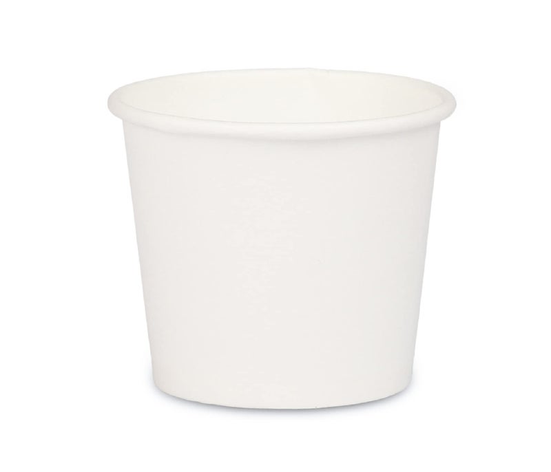 e kysa basics ekysa Basics Paper Disposable Tea/Coffee Cups – 100 ml, Eco-Friendly, Leak-Resistant, for Hot Beverages, White, Pack of 100 - Image 1