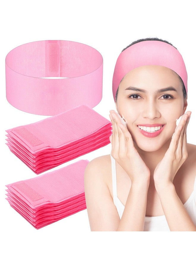 چوينت عصابات رأس للوجه للاستخدام مرة واحدة من جوينتي، 300 قطعة، عصابة رأس وردية للوجه قابلة للتمدد غير منسوجة، عصابة رأس ناعمة للعناية بالبشرة والمكياج مع إغلاق مريح للنساء، رياضة اليوغا، صالون الاستحمام - Image 1