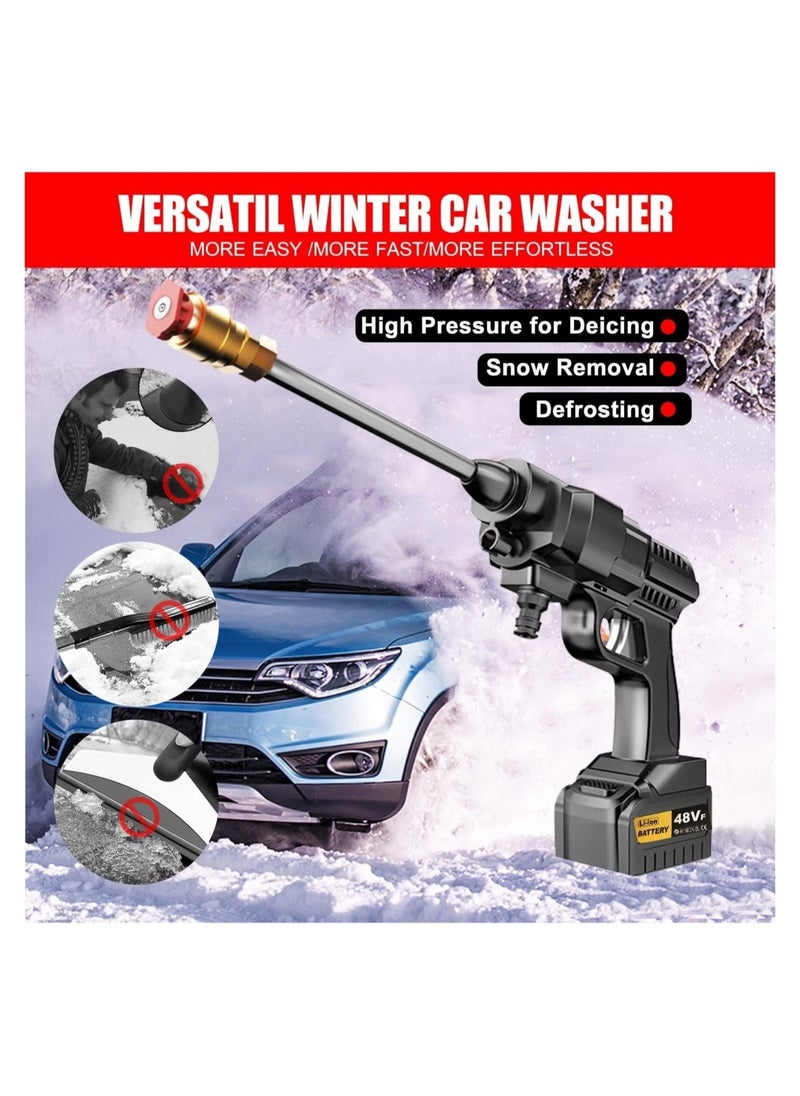 BGM 48V 25000mAh 30Bar Cordless High Pressure Car Washer with Nozzles Water Gun Set Garden Cleaning Jet Washing Machine Multi Purpose With Uk 3 Pin Adapter  - Image 3
