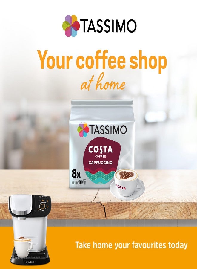 TASSIMO Costa Cappuccino 16 discs, 8 servings (Pack of 5, Total 80 discs, 40 servings) - Image 3