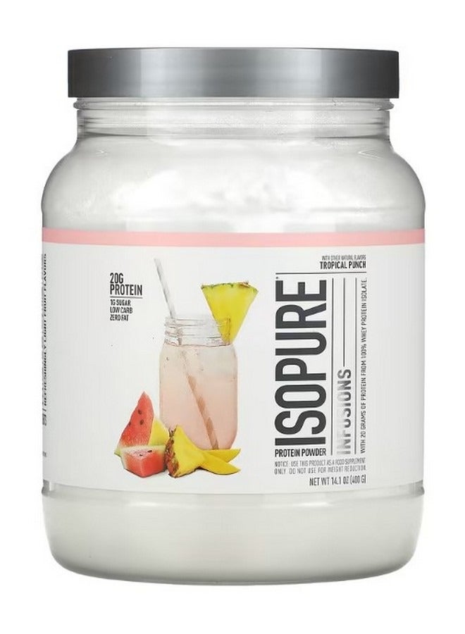 آيزوبيور Infusions Protein Powder Tropical Punch 14.1 oz 400 g - Image 1