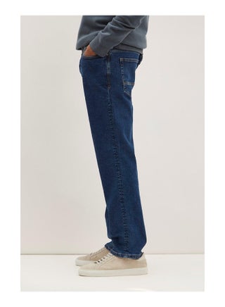 Straight Dark Blue Rinse Jeans