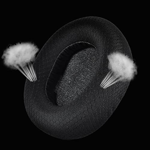 defean Nova Pro Wireless Earpads - defean Replacement Ear Cushion Compatible with Steelseries Arctis Nova Pro Wireless Headphones(Do Not fit SteelSeries Arctis Nova 7 Model) (Black Breathable Fabric) - Image 3