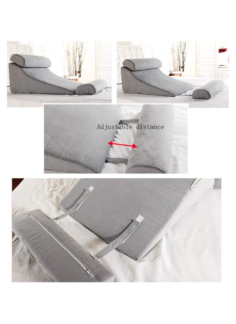 Arabest - 3pcs Orthopedic Bed Wedge Pillow Set for Post Surgery, Memory Foam for Sleeping, Adjustable Leg, Back and Arm Support, Sitting Up and Rest Pillow with Travel Bag - Image 1