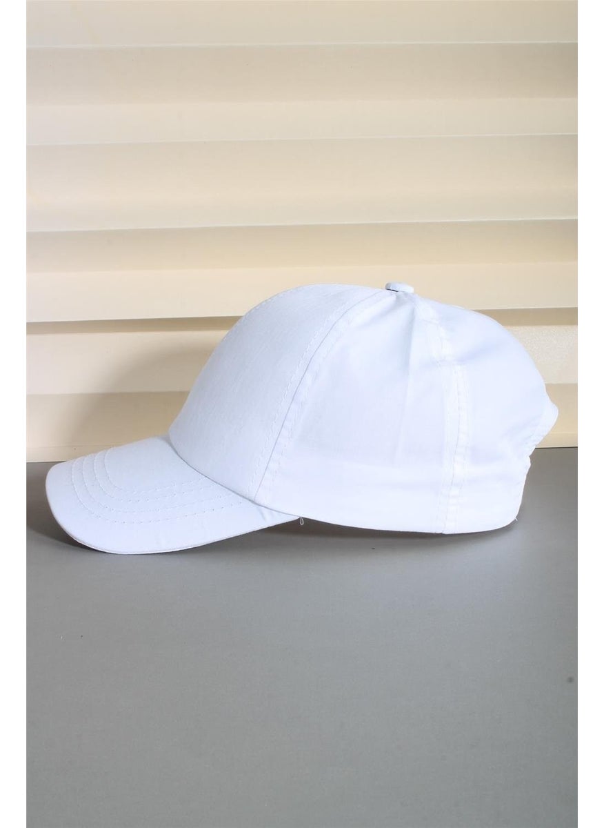 White Sports Hat Unisex Adjustable Velcro Back 24SAPKADUZ - pzsku/Z4C643B0FA043C0185E8FZ/45/_/1741292516/cce98a7a-6362-44df-a372-175e56671e06