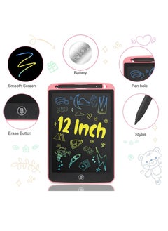 PAMEER 12 inch LCD Writing Tablet Electronic Digital Doodle Board Erasable Reusable Graphic Pad for Kids Learning and Practices  - Image 2