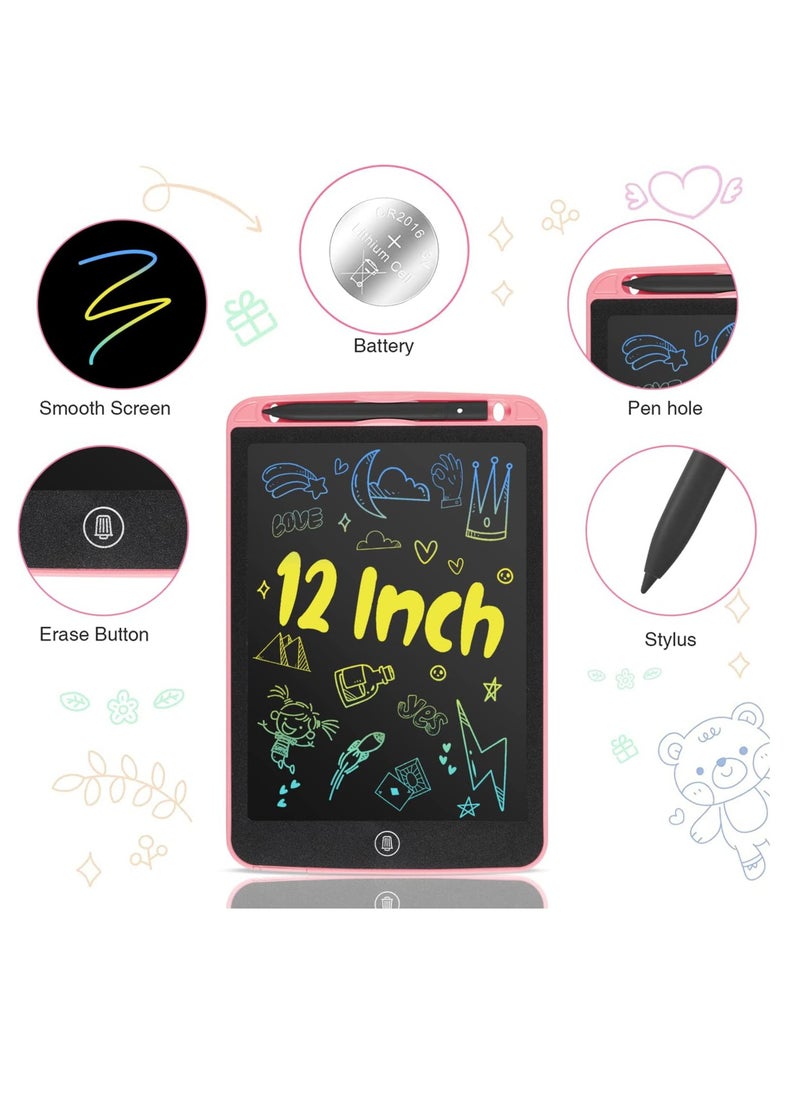 PAMEER - 12 inch LCD Writing Tablet Electronic Digital Doodle Board Erasable Reusable Graphic Pad for Kids Learning and Practices - Image 1