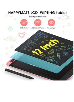 PAMEER 12 inch LCD Writing Tablet Electronic Digital Doodle Board Erasable Reusable Graphic Pad for Kids Learning and Practices  - Image 4
