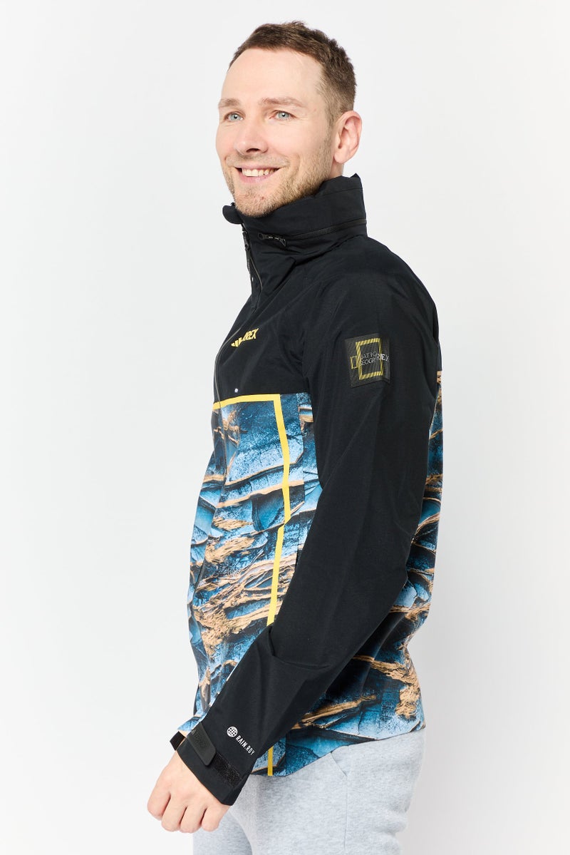 Adidas Adidas Terrex x National Geographic Men Sportswear Fit Terrex Outdoor Jacket, Black - Image 3