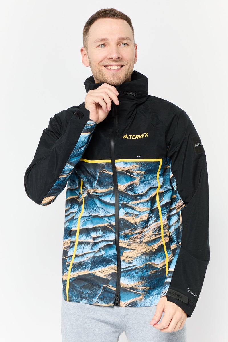 Adidas Adidas Terrex x National Geographic Men Sportswear Fit Terrex Outdoor Jacket, Black - Image 1