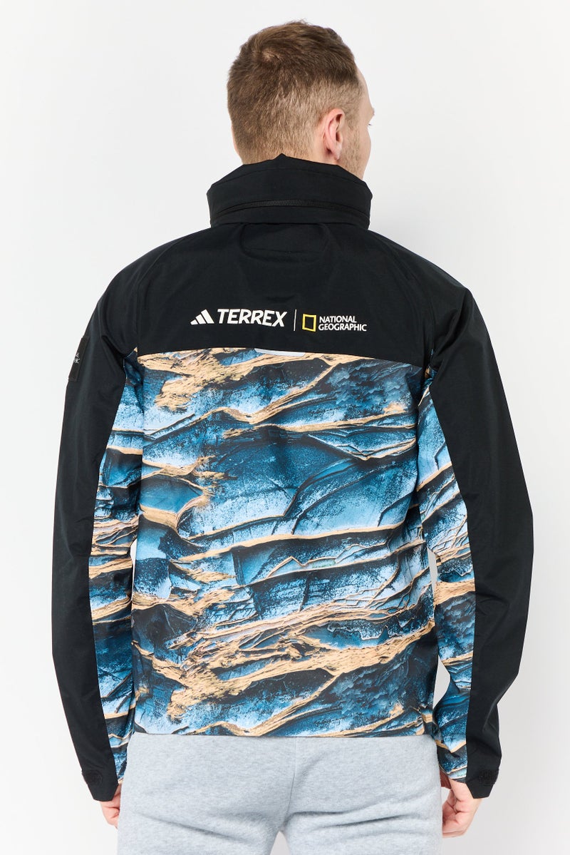 Adidas Adidas Terrex x National Geographic Men Sportswear Fit Terrex Outdoor Jacket, Black - Image 4